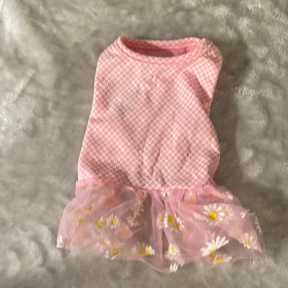 Dog dress with tutu